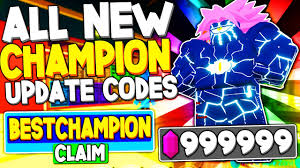 It's a very popular video game and there are a lot of players who are seeking these codes as by using these codes, it will be possible to assert various kinds of benefits from the activity and make your character stronger. All New Free Champions Update Codes In Anime Fighting Simulator Roblox Codes Youtube