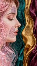 Free Flowing Plum Waves Photo