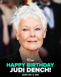 HAPPY BIRTHDAY 🎂 The renowned English actress, known for her role as "M"  in the popular "007" series, turns 90 today!