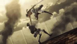 Sasha kills a machine gunner of the panzer unit, enabling jean and other soldiers to destroy it and severely injure the cart titan using their thunder spears. Top 30 Levi Vs Beast Titan Gifs Find The Best Gif On Gfycat