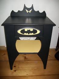 Batman bedroom furniture,batman room decals. Batman Nightstand Handmade Childrens Or Adults Batman Furniture Superhero Room Batman Room