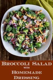 Broccoli Salad With Homemade Dressing Karyl S Kulinary Krusade Recipe Easy Salad Recipes Easy Salads Broccoli Salad