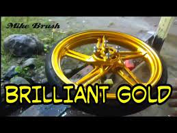 12+ warna cat emas metalik simple dan minimalis memiliki cat rumah 2020 karakteristik menarik sampai kelihatan mewah dan modern akan kita berikan buat kamu mengecat rumah warna emas review cat warna gold hasilnya. Cat Velg Motor Warna Kuning Emas Metalic Brilliant Gold Met Youtube