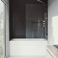 Find and save ideas about bathroom doors on pinterest. Vigo Rialto 34 W X 58 H Hinged Frameless Tub Door Reviews Wayfair