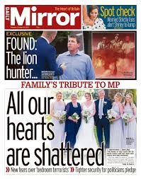 The family next door, and say they still support their son. Daily Mirror 2021 10 18