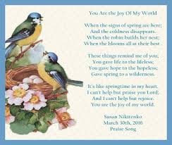 Treasure Box Poetry And Praise You Are The Joy Of My World Christian Poems Inspirational Poems My World
