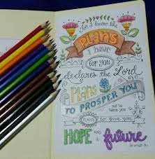 Printable adult scriptural coloring page jeremiah 29 11 instant download 300 dpi jpeg. Look Back To See The Future