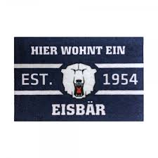 Die berliner holten im sommer nationaltorwart mathias niederberger (28) aus düsseldorf in di. Eisbaren Berlin Fussmatte Hier Wohnt Ein Eisbar Sonstiges