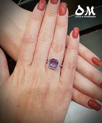 Pin By Om Gold And Diamonds On Jewellery Amethyst And Diamond Ring Bling Rings Jewelry