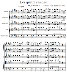 Le printemps des quatre saisons. Exemples De Mesure A 4 4