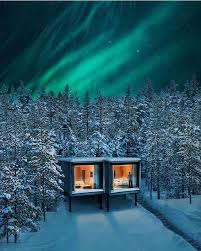 Where Scandinavian Design Meets The Northern Lights In An Unforgettable Treehouse Escape To Lapland Finland With U Treehouse Hotel Tree House Rovaniemi