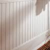 Making an impression with scaled up stiles & rails wainscoting. 3