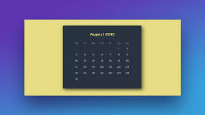 Cathe's september 2020 workout rotation. Css And Html Calendar Examples To Add To Your Site