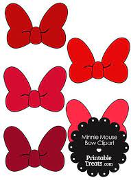 Minnie Mouse Bow Clipart In Shades Of Red Minnie Mouse Wreath Bow Clipart Minnie
