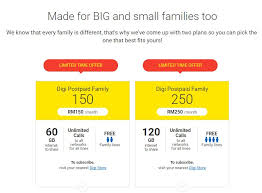 Enjoy free 5gb internet roaming and 60 minutes roaming voice calls while traveling overseas in 10 countries (on participating countries/networks), and 60 minutes of idd voice calls to the participating 10 countries. Digi Has A New Postpaid Family Plan With 120gb Data Unlimited Calls 5 Lines From Rm150 Mo Zing Gadget