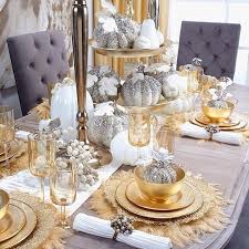 You can create a luxury dining. Dining Table Gold Christmas Table Decorations Novocom Top