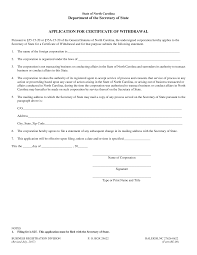 Https Www Sosnc Gov Documents Forms Business Registration Business Entities Common Application For Certificate Of Withdrawal Pdf