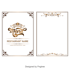 Golden Retro Tall Menu Border Menu Clipart Border Frame Vector Set Png And Vector With Transparent Background For Free Download Photo Frame Design Frames Design Graphic Vector Business Card