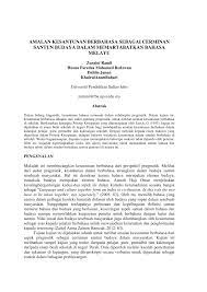 Maybe you would like to learn more about one of these? Pdf Amalan Kesantunan Berbahasa Sebagai Cerminan Santun Budaya Dalam Memartabatkan Bahasa Melayu