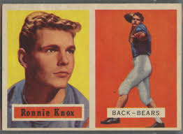 1957 Topps #149 Ronnie Knox Chicago Bears