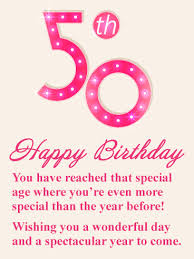 Happy 50th Birthday Message For A Special Friend You Re Special Happy 50th Birthday Card Birthday Greeting Cards By Davia 50th Birthday Greetings 50th Birthday Quotes Happy 50th Birthday Wishes