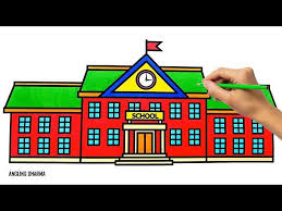 Gambar untuk mewarnai anak sd pemandangan. Cara Menggambar Dan Mewarnai Sekolah Untuk Anak Anak Youtube