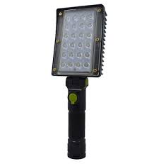 Led Charging Portable Handheld Mobile Work Light With Red And Blue Flash Emergency Light Emergency Lighting Work Lights Red And Blue