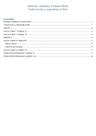 Estamos interesados en hacer de este libro respuestas del libro de matematicas de primer grado pagina 69 uno de los libros destacados porque este libro tiene cosas interesantes y puede ser útil para la mayoría de las personas. American Headway 2 Student Book Traducciones Y Respuestas Al Libro