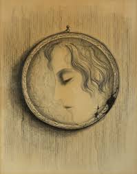 Toyen like the special guest, is it possible ?! Marie Cerminova Toyen 1902 1980 Medaillon Mit Madchenportrait Lot 135 Auktion 2015 Ausstellungen Und Auktionen Arthouse Hejtmanek