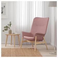 Vedbo Armchair Gunnared Light Brown Pink Ca Ikea High Back Armchair Furniture Ikea Armchair