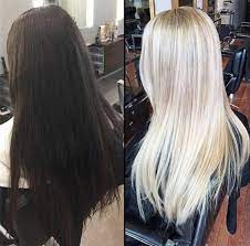 brunette to blonde within 3 months by olaplex by luxelab dyed blonde hair hair brunette to blonde