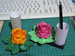 Store.scrapbook.com has been visited by 10k+ users in the past month Lotus Blossom Tutorial An Origami Lotus Paper Folding Origami And Papercraft On Cut Out Keep
