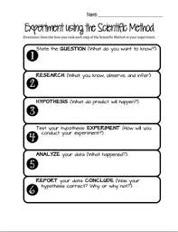 Scientific Method Worksheet Scientific Method Worksheet Scientific Method Scientific Method Middle School