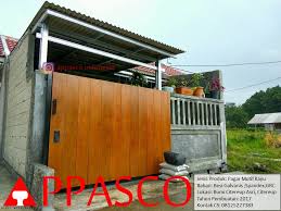 Jual pagar minimalis dengan motif kayu jasa konstruksi sumber : Ide 27 Pagar Rumah Minimalis Kayu Grc