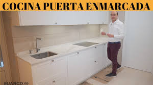 Pomo para bateria de cocina adaptable a modelos fagor palma se suministrará el pomo de la foto 1. Cocina Moderna Blanca Puerta Enmarcada Lacada Tirador De Pomo Y Dekton Youtube