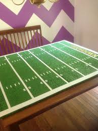 Football Field Table Decoration Window Art Party Time Decor