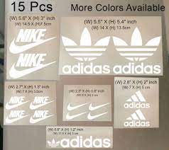 15 Pcs Nike Iron On Heat Press Adidas Iron On Nike Patch Sports Logo Diy Shirt Unbranded Logo Diy Diy Shirt Patches For Sale