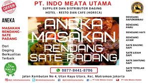 Aneka Masakan Rendang Dan Sate Padang Bahan Baku Aneka Daging Terbaik Di 2020 Daging Sapi Masakan