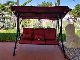 This is a solid wood swing bed with wonderful locust accents. Mainstay New Callimont Park 3 Seat Canopy Porch Swing Bed For Sale In Miami Fl Offerup