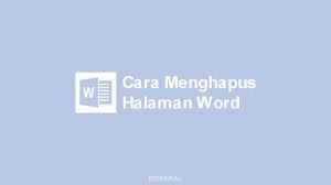 Anda juga dapat menghapus sekaligus banyak halaman kosong di dokumen microsoft word yang dihasilkan dari page break melalui kotak dialog find and replace. 2 Cara Menghapus Halaman Kosong Di Microsoft Word