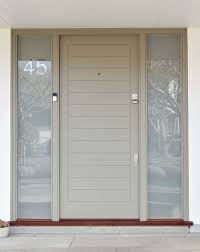 Operable narrow stile door on one or both sides of the entry door/s. Contemporary Front Door With Sidelights London Door Company