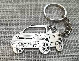 Keychain in the shape of Hyundai Santa Fe