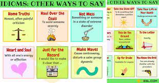 100 Useful Idiomatic Expressions From A Z With Examples 7esl