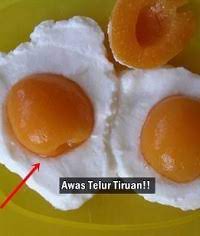 Seperti dilakukan akun instagram @randyupal2020. Anim Agro Technology Telur Ayam Tiiruan Satu Ancaman