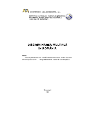 Discriminarea la locul de munca. Pdf Discriminarea MultiplÄƒ In Romania L Grunberg Coord Proiect 2008 Ana Incsmps Laura Grunberg Academia Edu