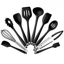 Silicone Kitchen Cooking Utensils Set Heat Resistant Non Stick Baking Utensils With Hygienic Solid Cooking Utensils Set Silicone Cooking Tools Silicone Cooking