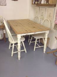 Gorgeous Scrubbed Pine Table And Distressed Cream Pine Chairs Pine Chairs Microfiber Sectional Sofa Bedroom Chair