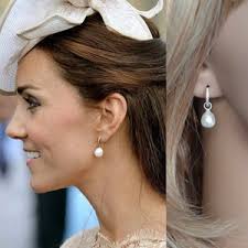 80 Pairs Sold Royalty Replica Princess Diana Floral Cubic Zirconia Cubic  Zirconia & Pearl Drop Earrings Dangle Bridal Earrings pearl-963