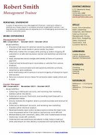 The best sample resumes for business managers showcase business acumen, strong organizational skills, leadership, industry knowledge, communication. Management Trainee Resume Samples Qwikresume