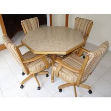 Room size, chair size, space between each chair and space between the chair and wall should all be considered for reliable placement. Set Of 4 Kitchen Chairs With Casters You Ll Love In 2021 Visualhunt
